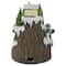 17" White LED Lighted & Animated Christmas Village with Moving Train
